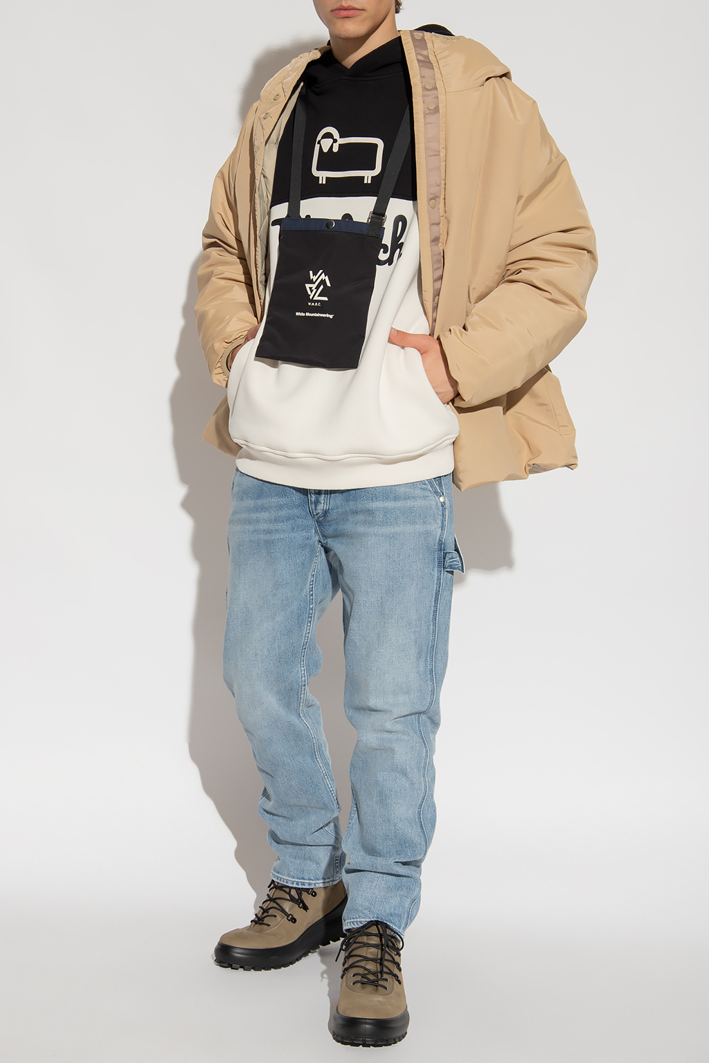 Beige White Mountaineering x TAION White Mountaineering -  SchaferandweinerShops Canada - Pullover Lyle nero